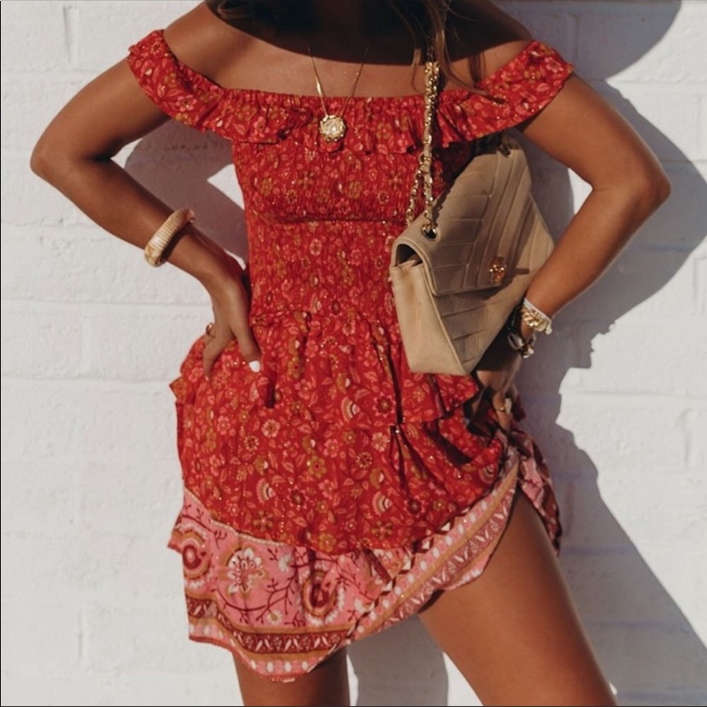 Spell & The Gypsy Dahlia Ra-Ra Mini Dress XXS